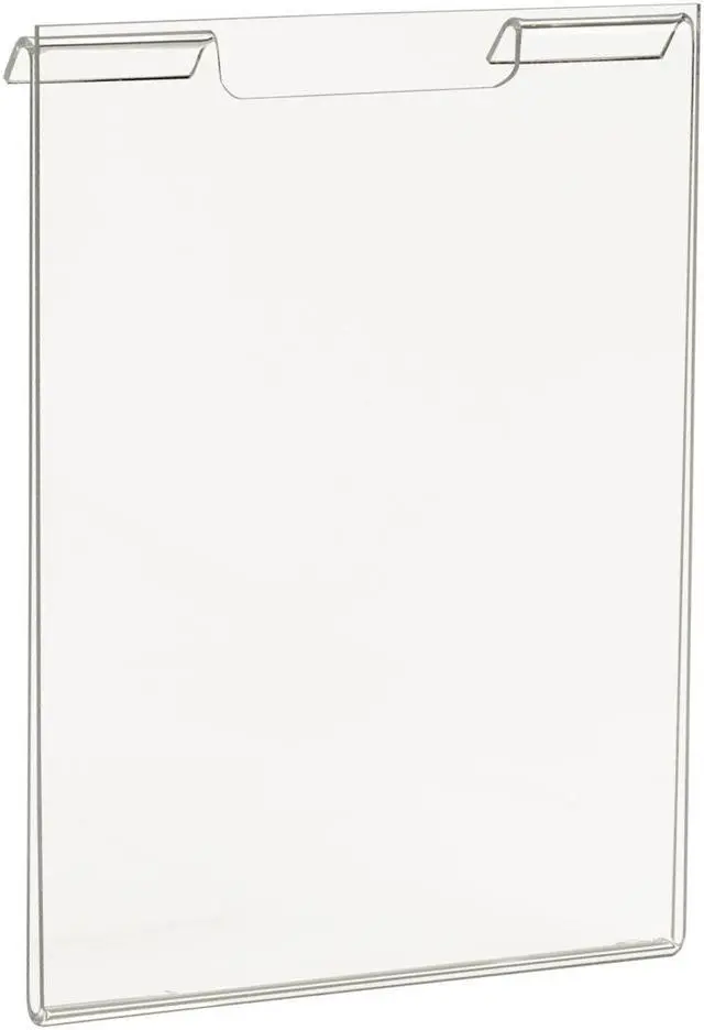 Main image of 5-1/2"W x 7"H Acrylic Vertical for Slatwall/Gridwall - Clear Color,Pack Size - 24