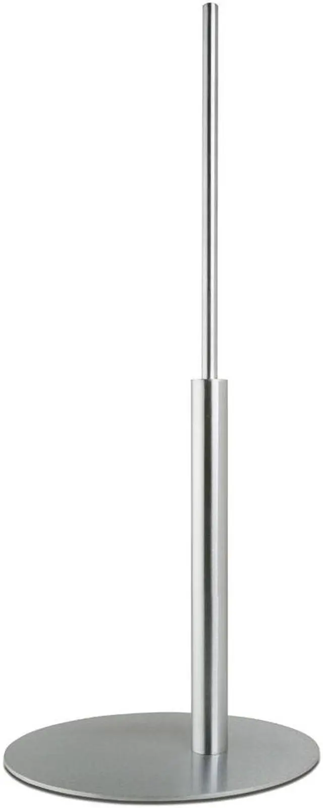 Alt view image 3 of 3 - Econoco MR1-SC Melrose Oval Offset Base with 0.875 in. Dia. Upright - Satin Chrome