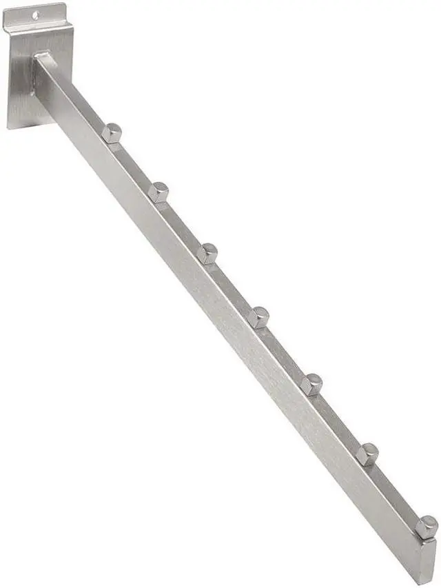 Main image of 7 Cube Rectangular Tubing Waterfall for Slatwall - Satin Nickel Finish,Pack Size - 24