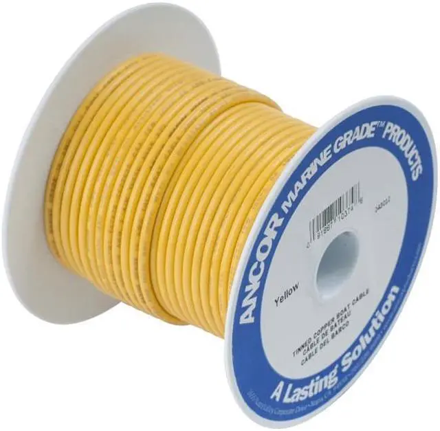 Alt view image 5 of 8 - Ancor Yellow 2 AWG Battery Cable - 25'