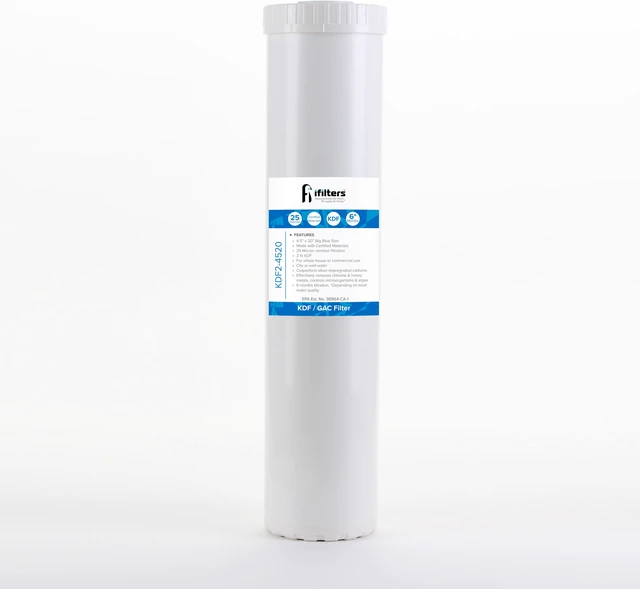 Main image of iFilters KDF and GAC City or Well Water Whole House Filtration 4.5" x 20"