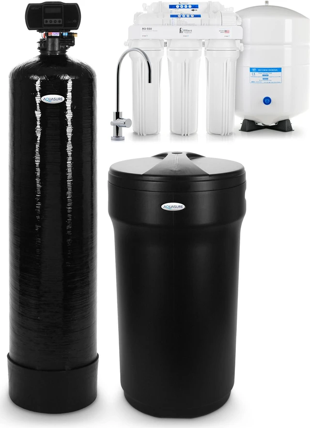 Main image of Reverse Osmosis System & Whole House Water Softener Package for 2-4 Bathrooms