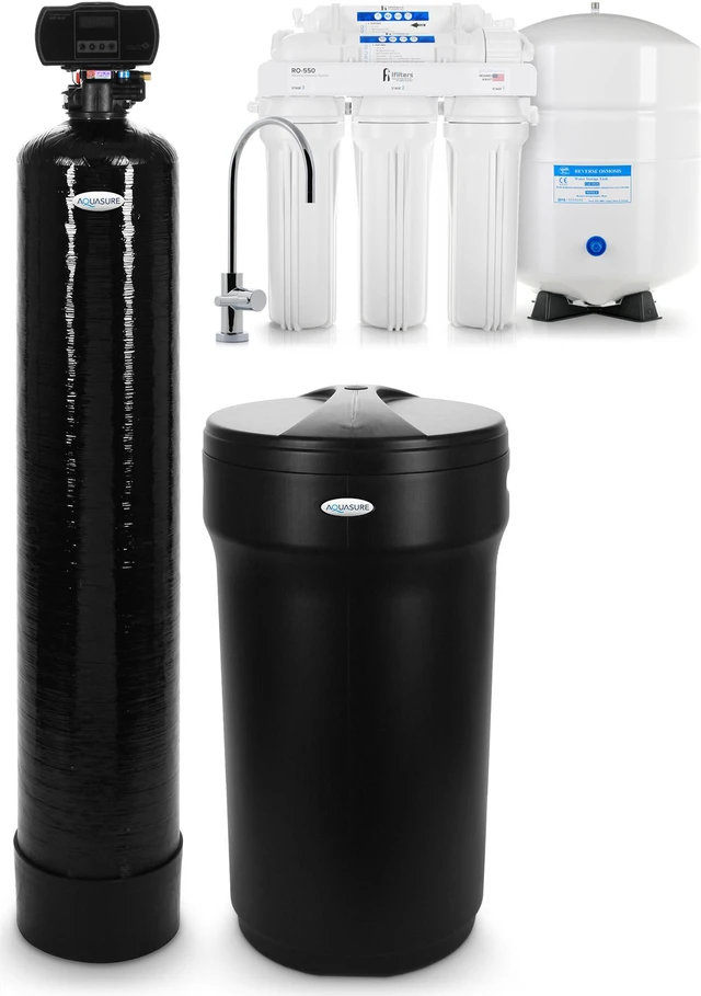 Main image of Reverse Osmosis System & Whole House Water Softener Package for 1-3 Bathrooms