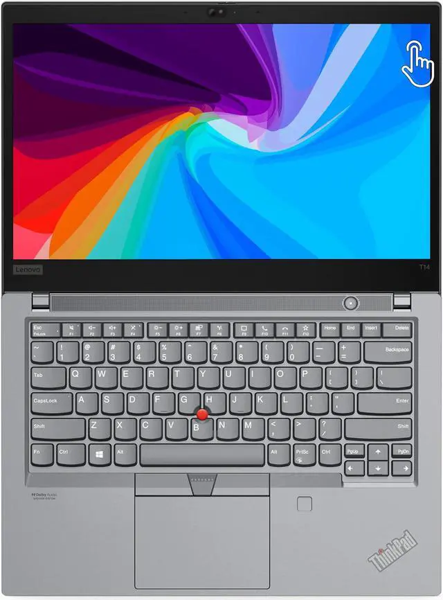 Alt view image 5 of 5 - Lenovo Thinkpad T14 Gen 2 14" Touchscreen Laptop, i7 1165G7 2.8Ghz, 32GB DDR4, 256GB NVMe SSD, 1080p Full HD, Thunderbolt 4, HDMI, Webcam, Windows 11 Pro - Storm Grey (Grade BLCD)