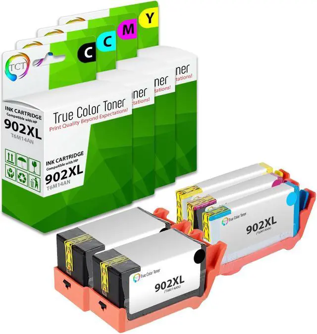 Main image of True Color Toner 902XL Ink Cartridge 5 Pack - Premium Compatible Replacement for HP 902XL Works With HP OfficeJet 6950 6954 Pro 6960 6968