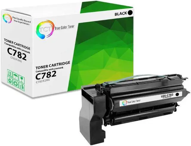 Main image of True Color Toner Premium Compatible Toner Cartridge Replacement for Lexmark C782 C782X2YG Yellow Extra High Yield Works With Lexmark C782DN C782DTN C782N X782E