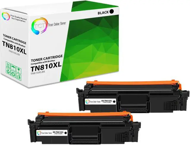 Main image of True Color Toner TN810XL Black Toner Cartridge 2 Pack - Premium Compatible Replacement for Brother TN-810XL Black High Yield Works With Brother HLL9410CDN L9430CDN MFCL9610CDN L9630CDN