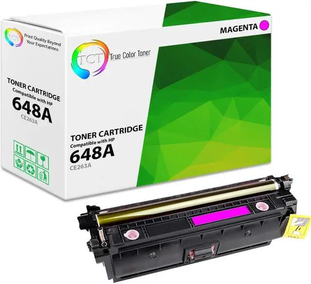 Main image of TCT 648A Magenta TAA Compliant Toner Cartridge - Premium Compatible Replacement for HP 648A CE263A Works With HP Color LaserJet CP4520 CP4025 CP4525 Printers