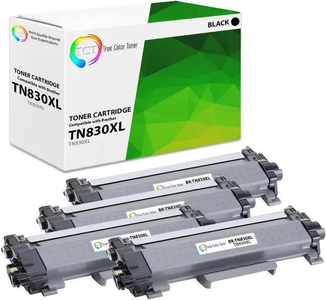 Main image of TCT TN830XL Toner Cartridge 4 Pack - Premium Compatible Replacement for Brother TN-830XL High Yield Works With Brother DCP-L2640DW HL-L2480DW MFC-L2807DW L2820DW L2820DWXL