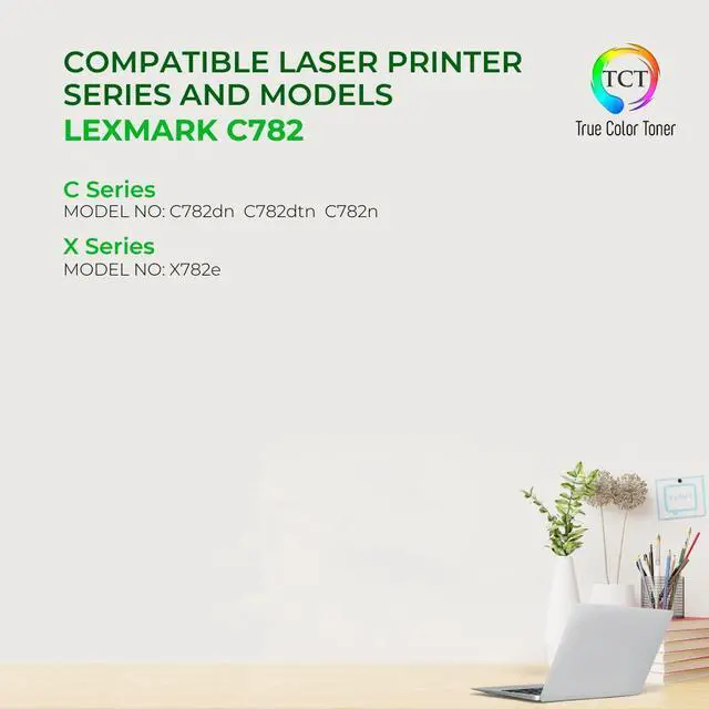 Alt view image 2 of 6 - True Color Toner Premium Compatible Toner Cartridge Replacement for Lexmark C782 C782X2CG Cyan Extra High Yield Works With Lexmark C782DN C782DTN C782N X782E