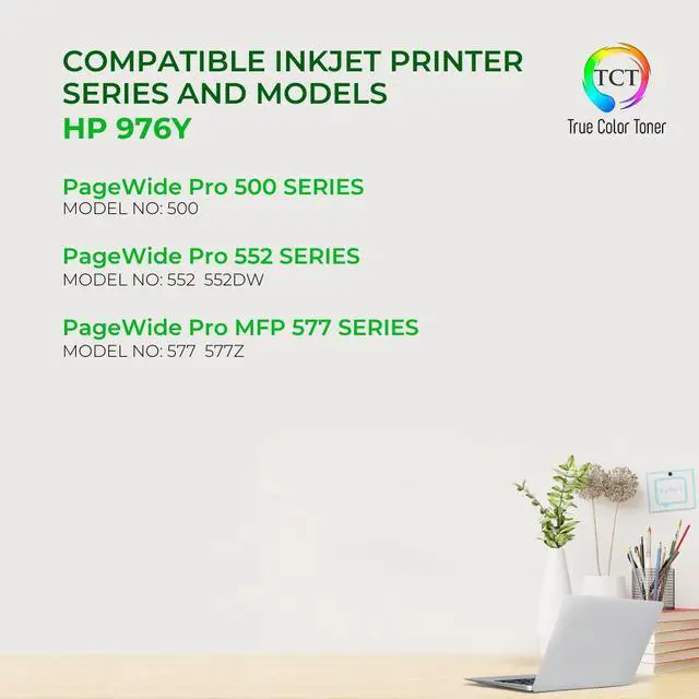 Alt view image 2 of 6 - TCT Compatible Ink Cartridge Replacement for HP 976Y L0R08A Black Extra High Yield works with HP Pagewide Pro 552 577 Printers (17,000 Pages)
