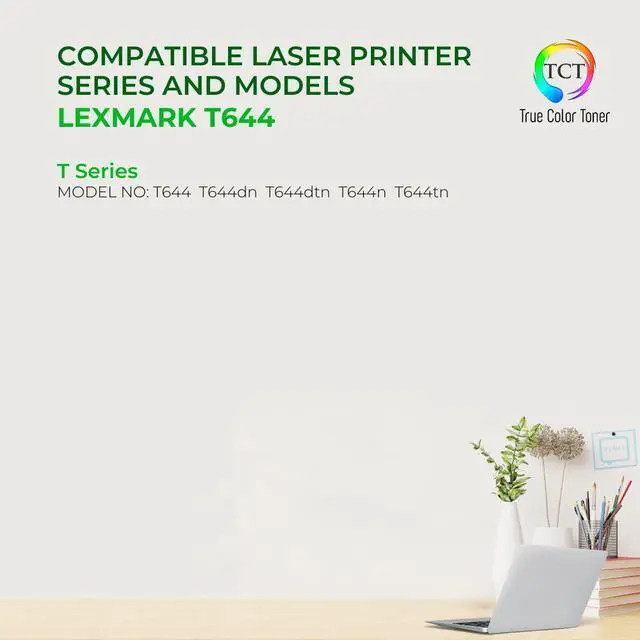 Alt view image 2 of 6 - True Color Toner Premium Compatible Toner Cartridge Replacement for Lexmark T644 64435XA Black Works With Lexmark T640 T642 X642 X644 IBM 1532 Dell 5210 5310 Unisys UDS 540 544