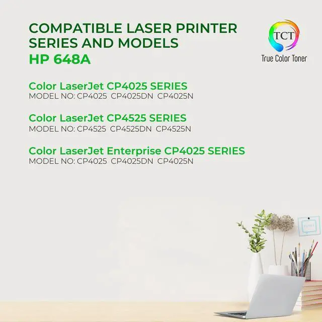 Alt view image 2 of 6 - True Color Toner 648A Yellow Toner Cartridge - Premium Compatible Replacement for HP 648A CE262A Works With HP Color LaserJet CP4520 CP4025 CP4525