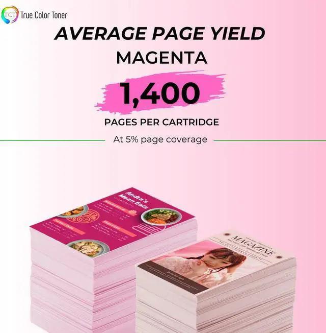 Alt view image 3 of 6 - True Color Toner TN210 Magenta Toner Cartridge - Premium Compatible Replacement for Brother TN-210 TN210M Magenta Works With Brother HL-3040 3070 3045 3075 MFC-9010 9120 9320 9125 9325