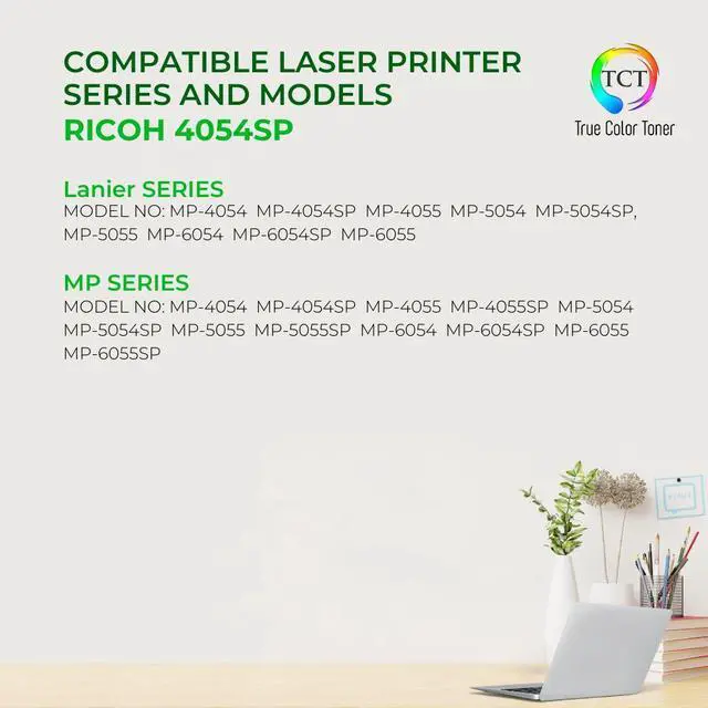 Alt view image 2 of 6 - True Color Toner MP-4054SP Toner Cartridge - Premium Compatible Replacement for Ricoh Aficio MP-4054SP 842126 841999 Black Works With Ricoh Aficio MP 4054SP 5054SP 6054SP
