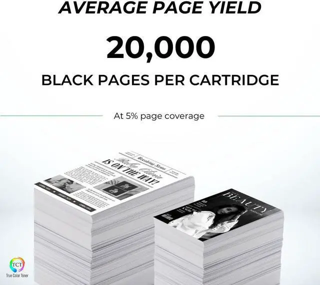 Alt view image 3 of 6 - True Color Toner C2000 Black Toner Cartridge - Premium Compatible Replacement for Ricoh Aficio C2000 888636 Black Works With Ricoh Aficio MP C2000 C2500 MP C3000 DSC525 DSC530