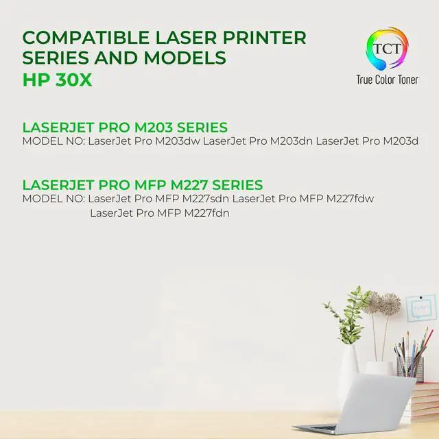 Alt view image 2 of 6 - True Color Toner 30X Toner Cartridge - Premium Compatible Replacement for HP 30X CF230X Black High Yield Works With HP LaserJet Pro M203dw M203dn M203d MFP M277sdn M227fdw M277fdn