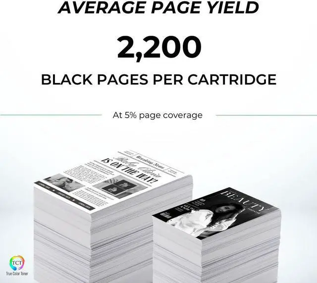 Alt view image 3 of 6 - True Color Toner 125A Black Toner Cartridge 2 Pack - Premium Compatible Replacement for HP 125A CB540A Works With HP Color LaserJet CP1215 CP1515N CP1518NI CM1312