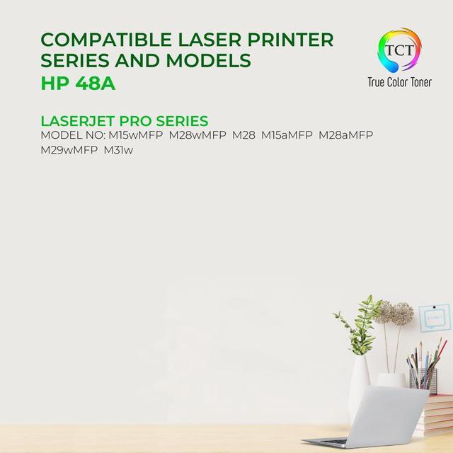 Alt view image 2 of 6 - TCT CF248A 48A For HP Premium Pro M15a MFP M28a M28w Compatible Toner Cartridge