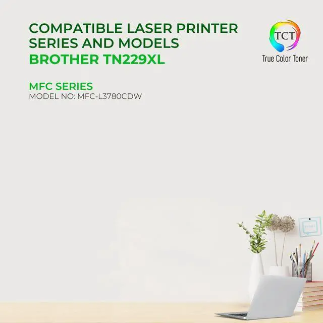 Alt view image 2 of 6 - TCT TN229 Magenta Toner Cartridge - Premium Compatible Replacement for Brother TN229 TN229XLM Works With Brother MFC-L3780CDW L3280CDW L3220CW MFC-L3720CDW