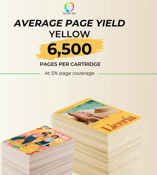 Alt view image 3 of 6 - True Color Toner TN436 Yellow Toner Cartridge - Premium Compatible Replacement for Brother TN436Y Yellow High Yield Works With Brother HL-L8260CDW L8360CDWT L8360CDW MFC-L8610CDW L8900CDW