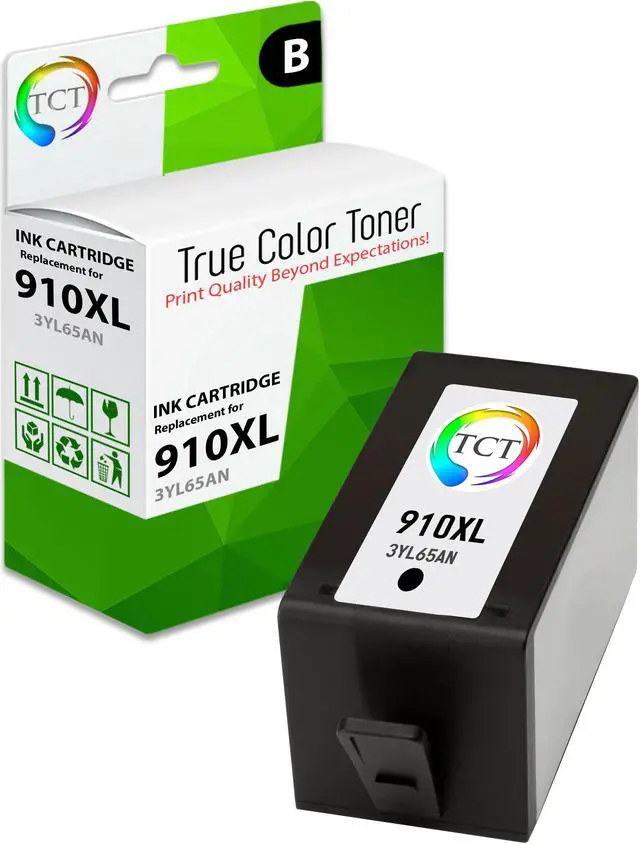 Main image of TCT 910XL Black Ink Cartridge - Premium Compatible Replacement for HP 910XL 3YL65AN Black High Yield Works With HP OfficeJet 8020 8022 8025 8028 8035