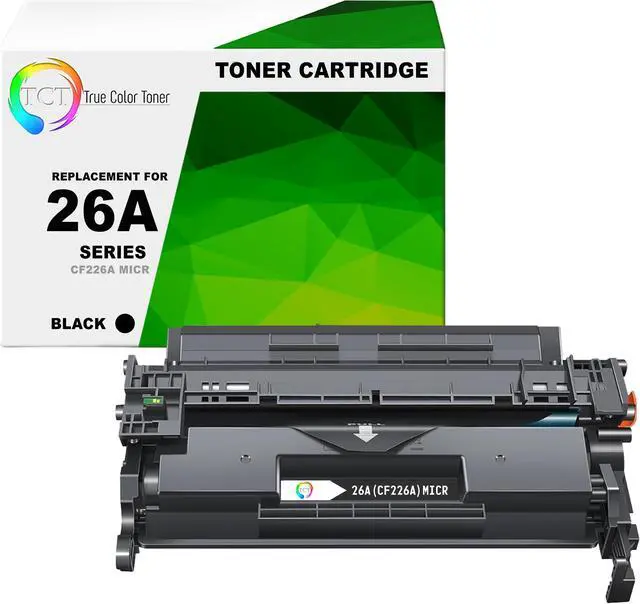 Main image of True Color Toner 26A MICR Toner Cartridge - Premium Compatible Replacement for HP 26A CF226A MICR Black Works With HP LaserJet Pro M402 M402DN M402D M402DW M426FDN