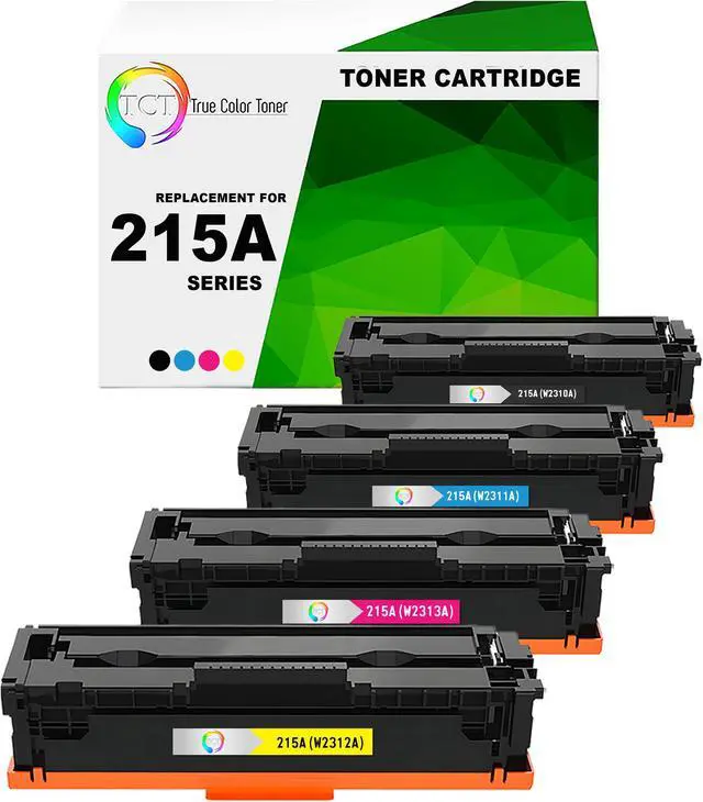 Main image of TCT 215A Toner Cartridge 4 Pack - Premium Compatible Replacement for HP 215A W2310A W2311A W2312A W2313A Works With HP Color LaserJet Pro MFP M155 M182 - Not Compatible with E-Suffix Models