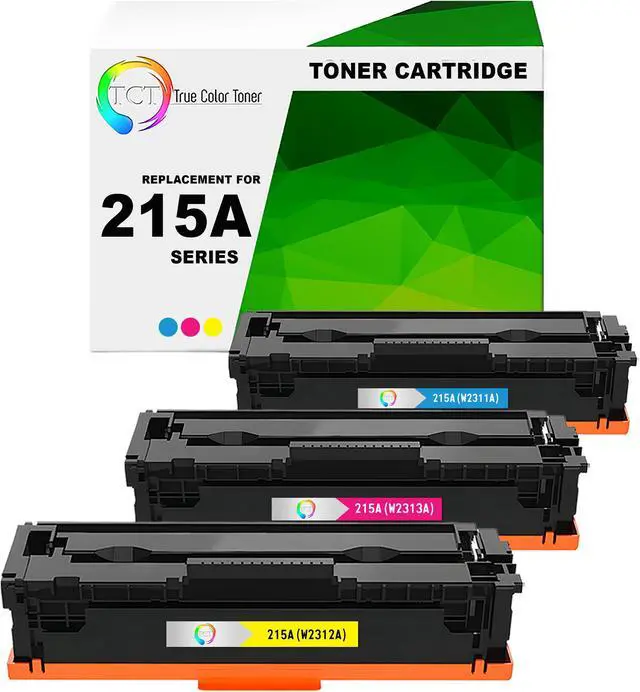Main image of TCT 215A Color Toner Cartridge 3 Pack - Premium Compatible Replacement for HP 215A W2311A W2312A W2313A Works With HP Color LaserJet Pro MFP M155 MFP 182 - Not Compatible with E-Suffix Model