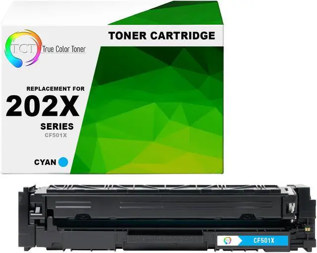 Main image of True Color Toner 202X Cyan Toner Cartridge - Premium Compatible Replacement for HP 202X CF501X High Yield Works With HP Color LaserJet Pro MFP M280NW M254DW M281FDW