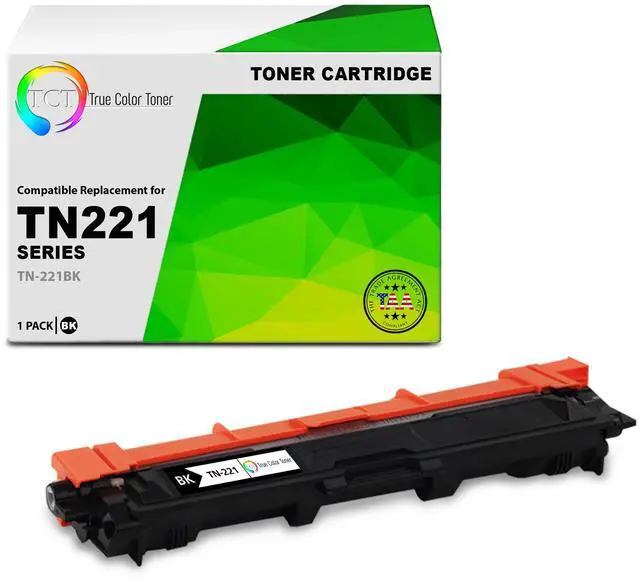 Main image of TCT TN221 Black TAA Compliant Toner Cartridge - Premium Compatible Replacement for Brother TN-221 TN221BK Black Works With Brother HL-3140 3150 3152 3170 MFC-9130 9140 9330 9340 DCP-9020 Printers