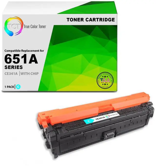 Main image of TCT 651A Cyan TAA Compliant Toner Cartridge - Premium Compatible Replacement for HP 651A CE341A Works With HP Color LaserJet Enterprise 700 MFP M775dn M775f M775z M775z+ Printers