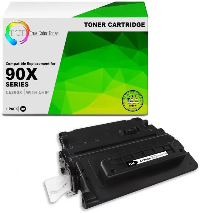 Main image of TCT 90X TAA Compliant Toner Cartridge - Premium Compatible Replacement for HP 90X CE390X Black High Yield Works With HP LaserJet Enterprise M4555 MFP, 600 M601 M602 M603 Printers