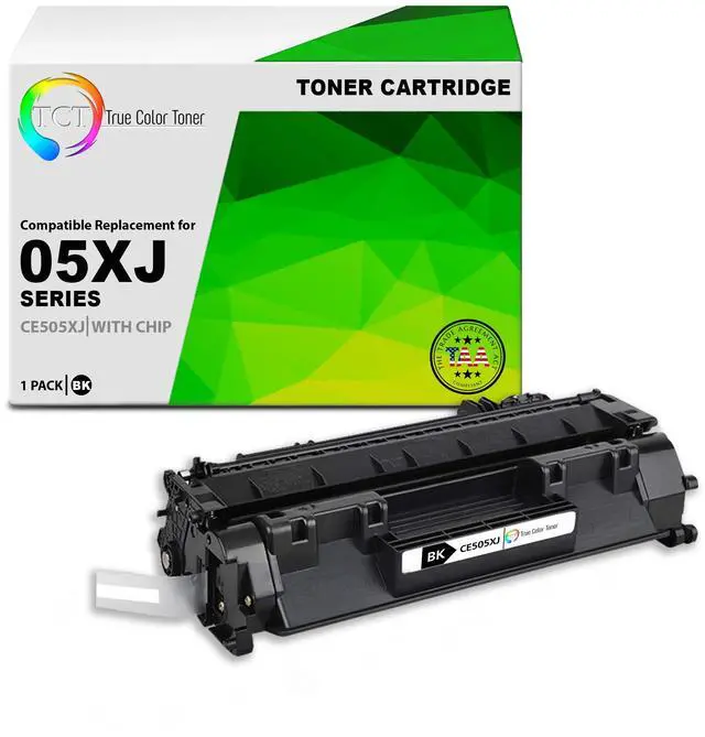 Main image of TCT 05XL Jumbo TAA Compliant Toner Cartridge - Premium Compatible Replacement for HP 05XJ CE505XJ Black High Yield Jumbo Works With HP LaserJet P2055 P2055D P2055DN P2055X Printers