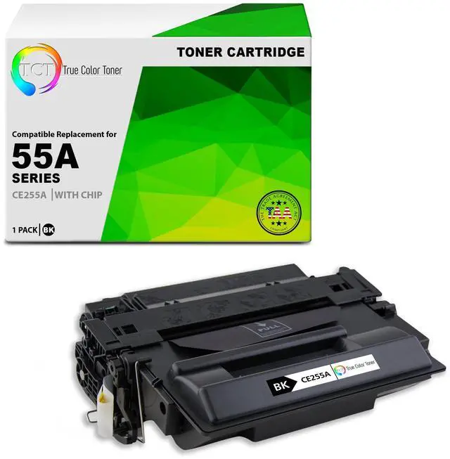 Main image of TCT 55A TAA Compliant Toner Cartridge - Premium Compatible Replacement for HP 55A Black Works With HP LaserJet P3011 Printers