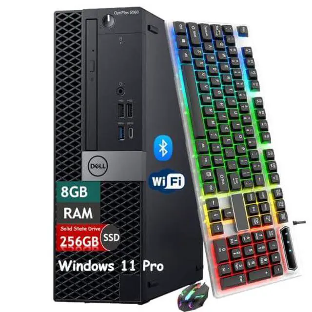 Alt view image 3 of 6 - Dell Optiplex 5060 SFF i7-8700 3.20GHZ 8GB 256GB SSD Windows 11 Pro
