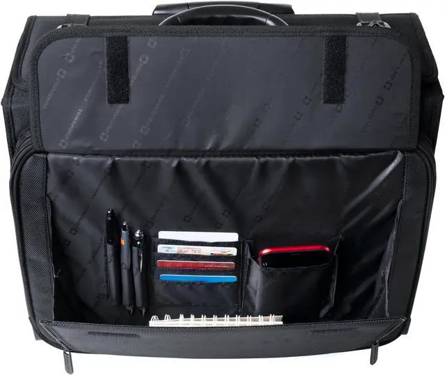 Alt view image 5 of 14 - Alpine Swiss Rolling Briefcase Laptop Bag For Men Women Hard Side Catalog Case Wheels Legal Dividers Lawyer Attache Case Carry-On Business Travel Bag