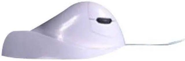 Alt view image 3 of 4 - Designer Appliances 0270-0030 Designer Appliances Quill Mouse White Ergonomic PC,MA Left Hand by Ergoguys - Optical - USB
