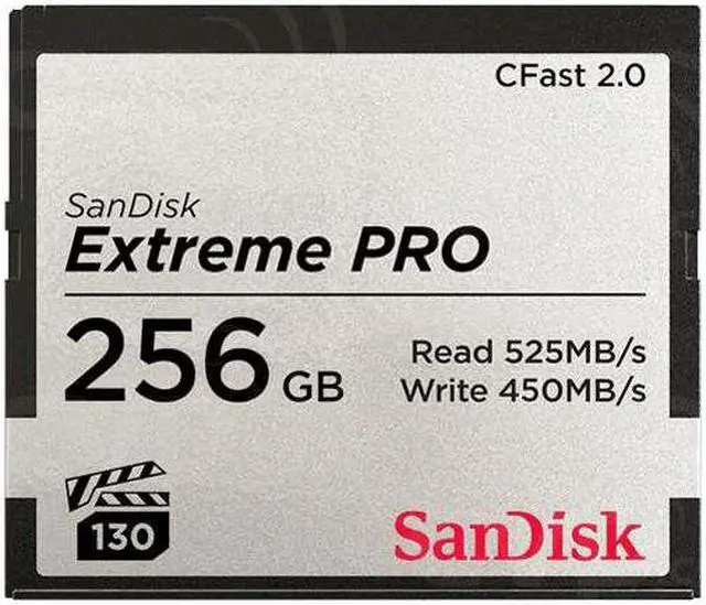 Alt view image 9 of 13 - SanDisk Extreme PRO 256GB CFast 2.0 Memory Card #SDCFSP-256G-A46D