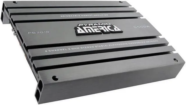 Alt view image 2 of 14 - NEW PYRAMID PB3818 5000 Watt 2-Channel Car Audio Amplifier + 1/0 Gauge Amp Kit