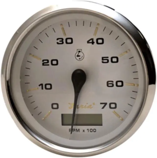 Alt view image 3 of 6 - FARIA BEEDE INSTRUMENTS 39040 Faria 4" Tachometer w/Hourmeter - 7,000 RPM (Gas - Outboard) - Kronos