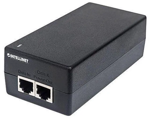 Alt view image 5 of 17 - Intellinet Gigabit Ultra PoE Injector, One 60 W Port, IEEE 802.3at/af Compliant, Plastic Housing, Wall-mount Option