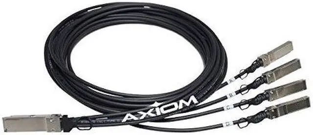 Main image of Axiom CAB-Q-Q-3M-AX 40Gbase-Cr4 Direct Attach Cable - Qsfp+ (M) To Qsfp+ (M) - 10 Ft - Twinaxial - Passive