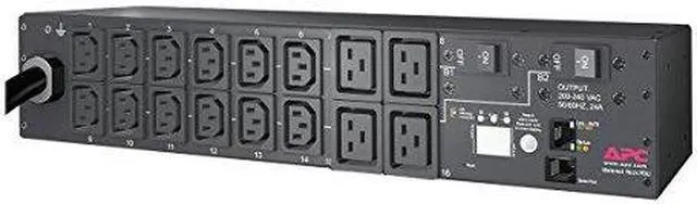 Alt view image 3 of 10 - Schneider Electric AP7811B 30A - 208V, 2U Height Rack-Mountable Metered PDU Power