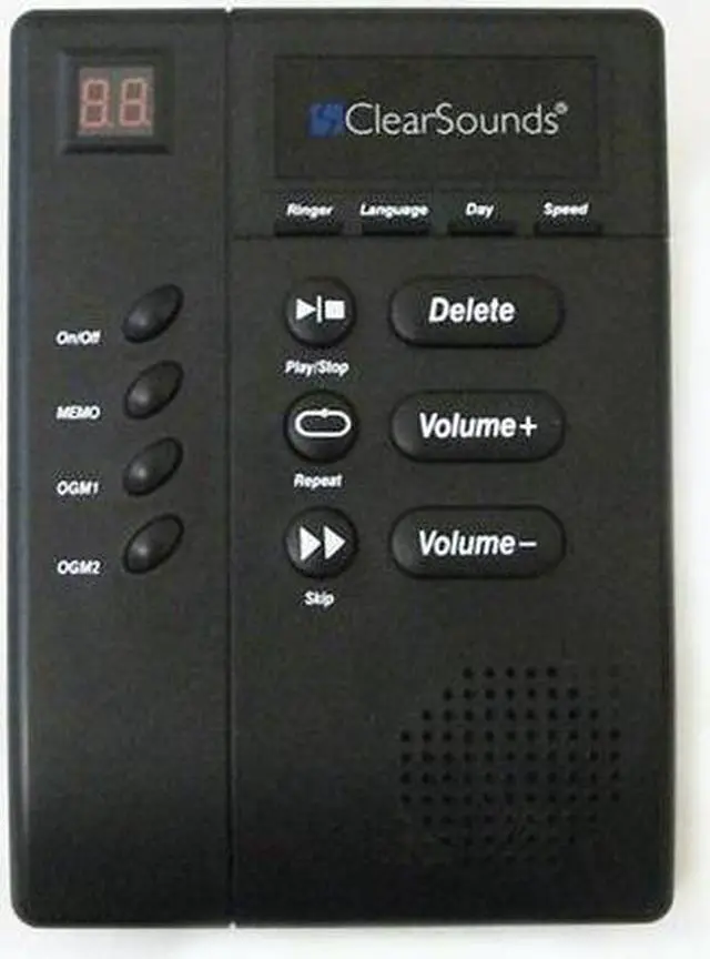 Alt view image 5 of 10 - ClearSounds ANS3000 Digital Amplified Answering Machine