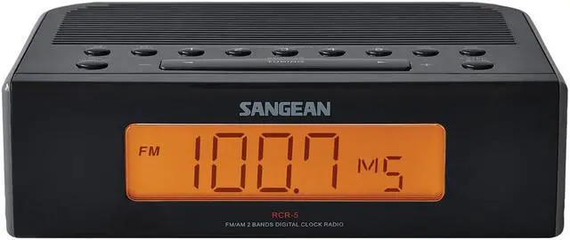 Alt view image 10 of 17 - Sangean AM FM Digit Tuning Clock Radio