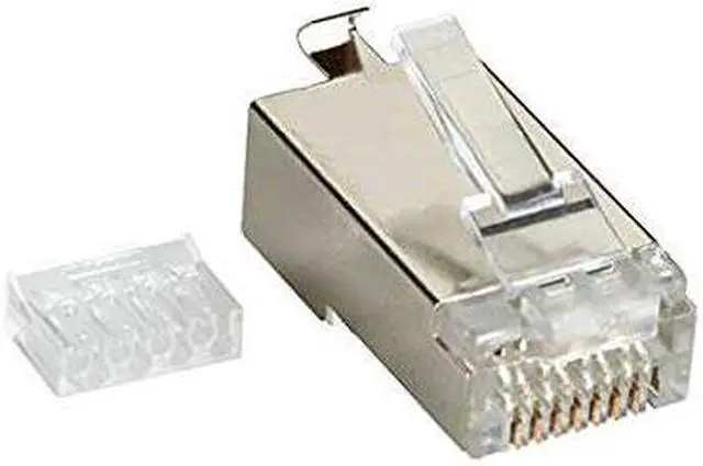Alt view image 2 of 9 - MODULAR PLUG - CAT6, SHIELDED, RJ-45, 50-PACK, GSA, TAA, 45 DAY STANDARD RETURN