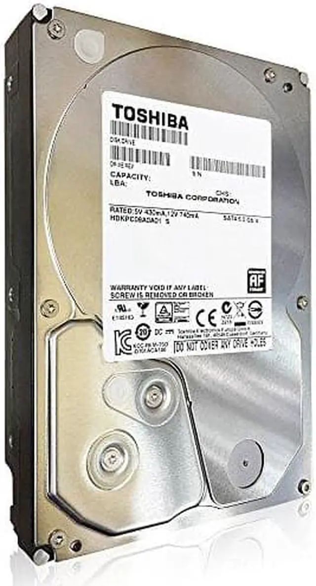 Alt view image 6 of 6 - Toshiba MD04ACA600 Md04Aca Series - Hard Drive - 6 Tb - Internal - 3.5 Inch - Sata 6Gb/S - 7200 Rpm - Buffer: 128 Mb