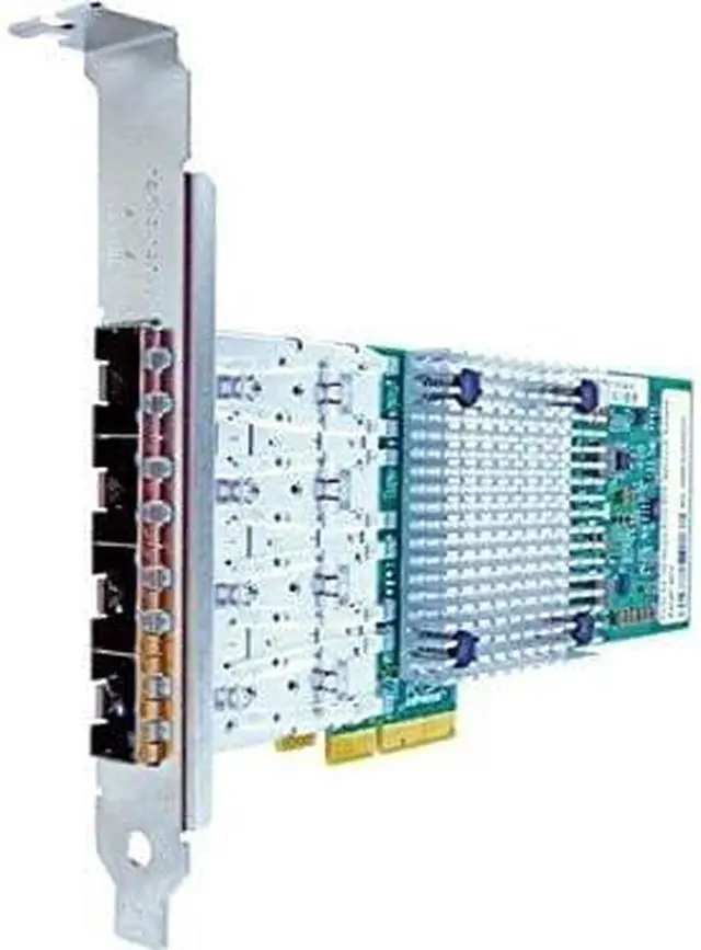 Alt view image 2 of 9 - Axiom Pcie X4 1Gbs Quad Port Fiber Network Adapter