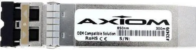 Alt view image 2 of 6 - Axiom SFP+ Transceiver Modules are certified 100% compliant in all OEM applications. They are pre-configured with an application specific code to meet the requirement set forth by the router and switch OEMs. Axiom compatible transceivers pe